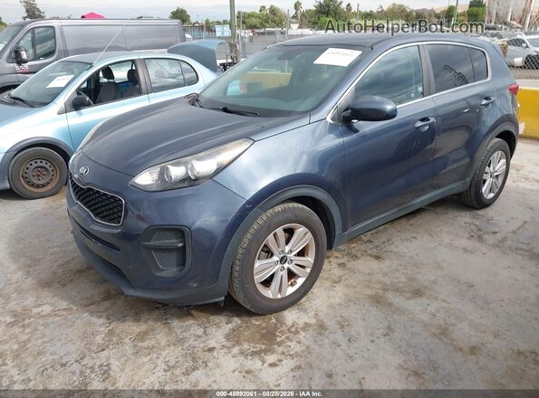 KNDPM3AC6H7159752 2017 KIA SPORTAGE Blue წინა მარცხენა ხედი სამი მეოთხედიდან