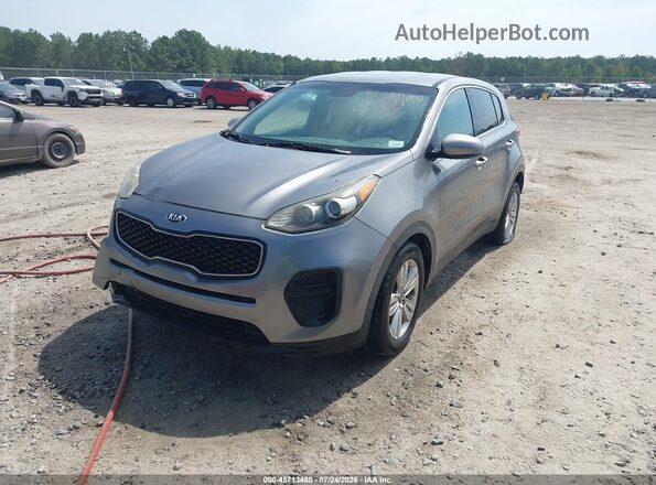 KNDPM3AC6J7332112 2018 KIA SPORTAGE Серый Передняя левая четверть