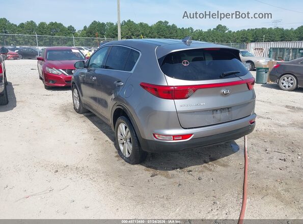 KNDPM3AC6J7332112 2018 KIA SPORTAGE Серый Задняя левая четверть