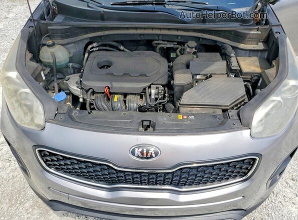 KNDPM3AC6J7342946 2018 KIA SPORTAGE Gray Вид підкапотного простору
