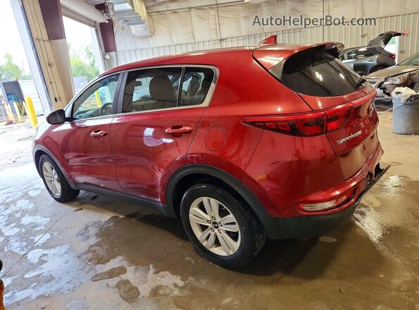 KNDPM3AC6J7457384 2018 KIA SPORTAGE Burgundy უკანა მარცხენა