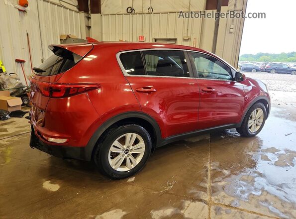 KNDPM3AC6J7457384 2018 KIA SPORTAGE Burgundy უკანა მარჯვენა