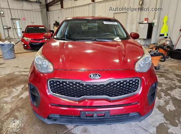 KNDPM3AC6J7457384 2018 KIA SPORTAGE Burgundy წინა ხედი