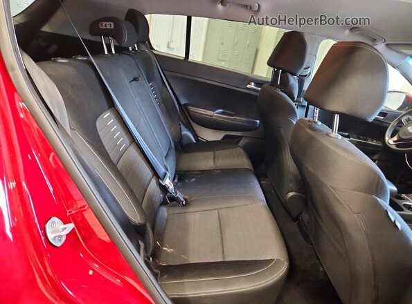 KNDPM3AC6J7457384 2018 KIA SPORTAGE Burgundy უკანა სავარძლების ხედი