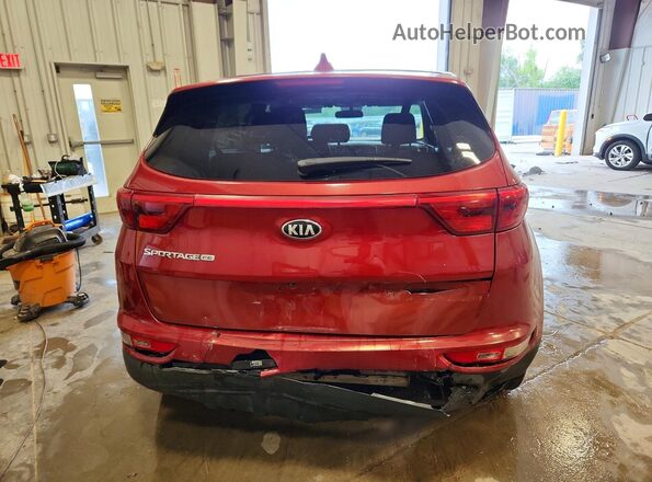 KNDPM3AC6J7457384 2018 KIA SPORTAGE Burgundy უკანა ხედი