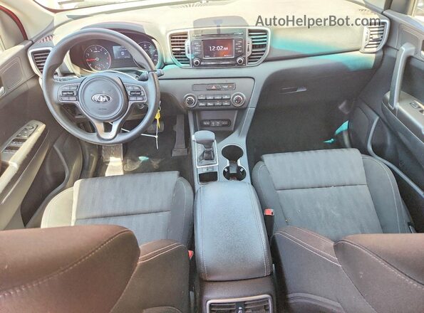 KNDPM3AC6K7509596 2019 KIA SPORTAGE Red Առջևի վահանակի տեսք