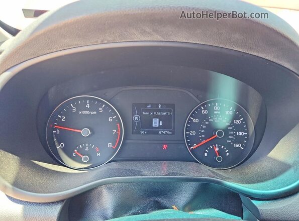 KNDPM3AC6K7509596 2019 KIA SPORTAGE Red Սարքավորումների վահանակի տեսք