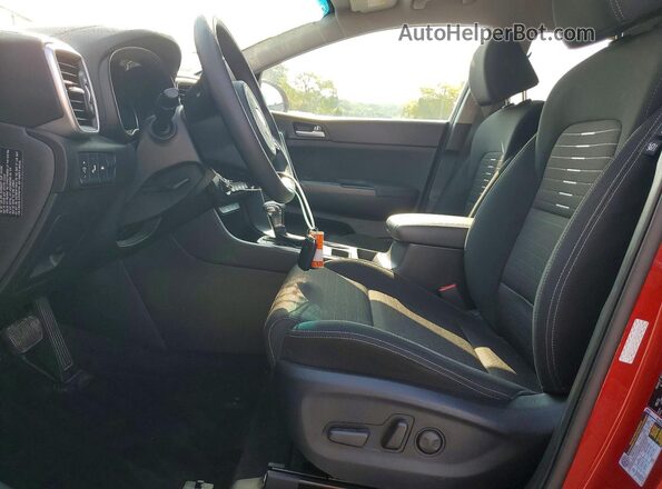 KNDPM3AC6N7010804 2022 KIA SPORTAGE Red Widok wnętrza z przodu