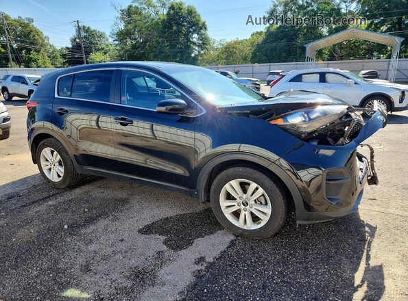 KNDPM3AC7J7445860 2018 KIA SPORTAGE Черный Передняя правая четверть