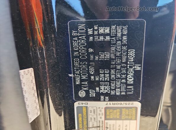 KNDPM3AC7J7445860 2018 KIA SPORTAGE Черный Панорамный вид салона 360°