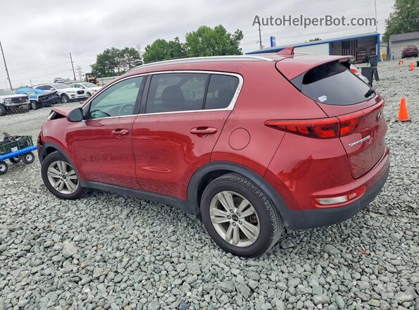 KNDPM3AC8H7034199 2017 KIA SPORTAGE Burgundy Trasero izquierdo