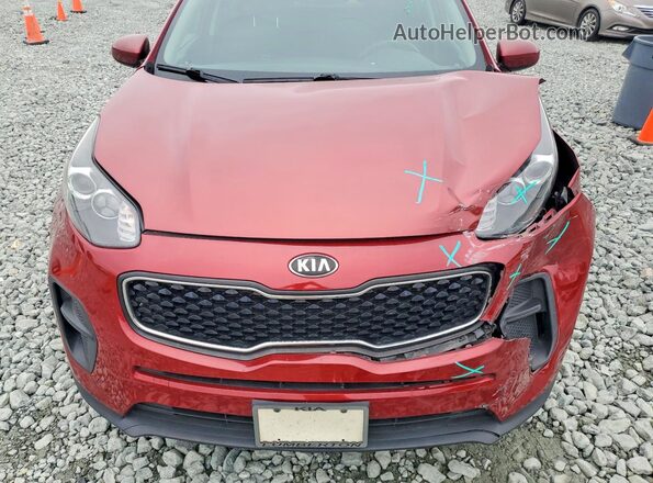 KNDPM3AC8H7034199 2017 KIA SPORTAGE Burgundy Vista del compartimento del motor