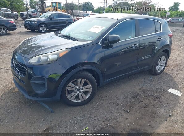KNDPM3AC8H7172308 2017 KIA SPORTAGE Black Vista tres cuartos delantera izquierda