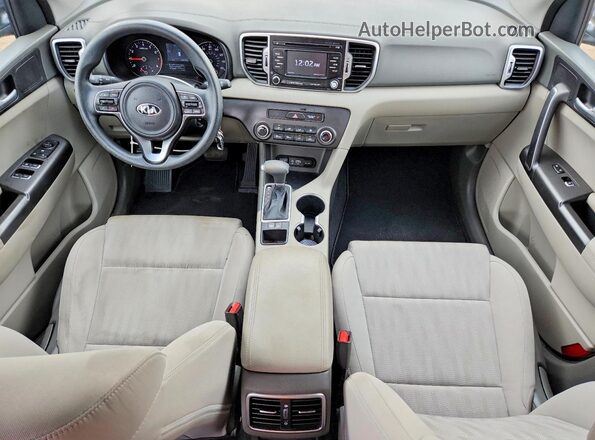 KNDPM3AC8K7598829 2019 KIA SPORTAGE Gray Առջևի վահանակի տեսք