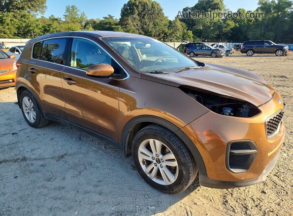 KNDPM3AC9H7276435 2017 KIA SPORTAGE Brown Delantero derecho