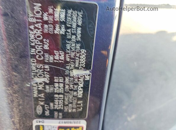 KNDPM3AC9J7338809 2018 KIA SPORTAGE Gray Панорамний вид салону 360°