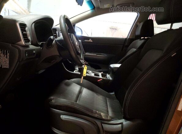 KNDPM3AC9K7620448 2019 KIA SPORTAGE Brown Widok wnętrza z przodu