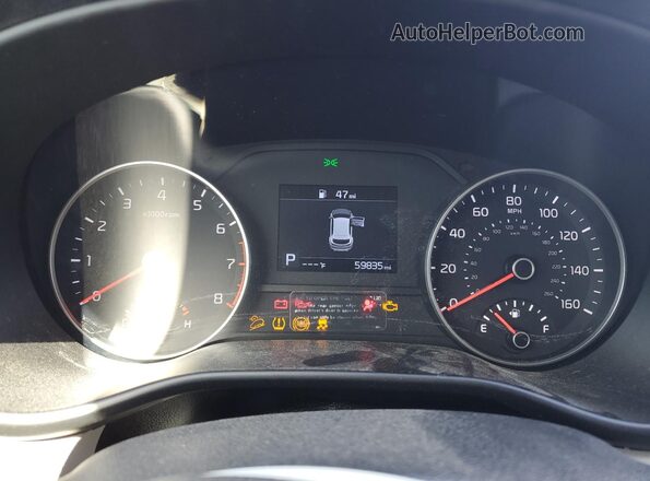 KNDPM3AC9L7738937 2020 KIA SPORTAGE Gray ხელსაწყოთა პანელის ხედი