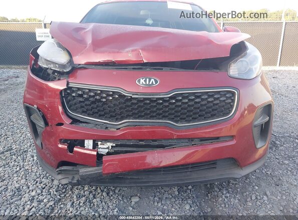 KNDPM3ACXH7097496 2017 KIA SPORTAGE Red Вид щитка приладів