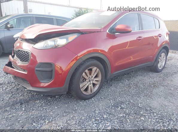 KNDPM3ACXH7097496 2017 KIA SPORTAGE Red Передня ліва чверть