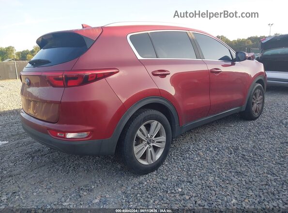 KNDPM3ACXH7097496 2017 KIA SPORTAGE Red Задня права чверть