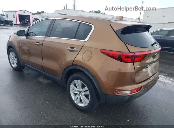 KNDPM3ACXH7206300 2017 KIA SPORTAGE Желто-коричневый Задняя левая четверть