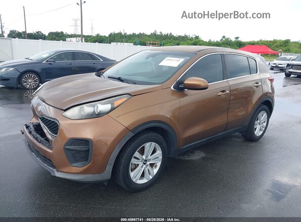 KNDPM3ACXH7206300 2017 KIA SPORTAGE Желто-коричневый Передняя левая четверть