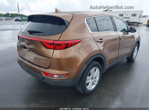 KNDPM3ACXH7206300 2017 KIA SPORTAGE Желто-коричневый Задняя правая четверть