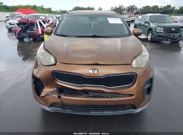 KNDPM3ACXH7206300 2017 KIA SPORTAGE Желто-коричневый Вид щитка приборов
