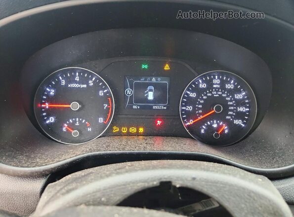 KNDPM3ACXH7210654 2017 KIA SPORTAGE Gray Widok zestawu wskaźników