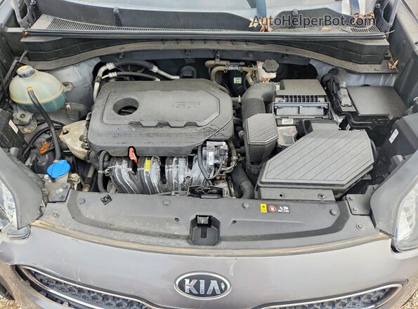 KNDPM3ACXH7210654 2017 KIA SPORTAGE Gray Widok komory silnika