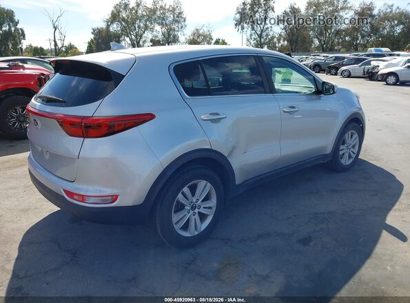 KNDPM3ACXH7281174 2017 KIA SPORTAGE Серебряный Задняя правая четверть