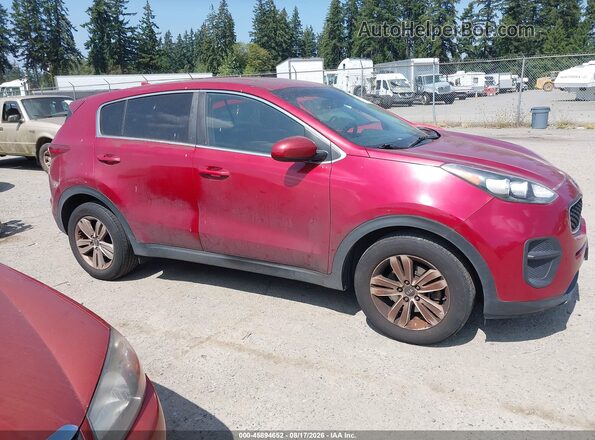 KNDPM3ACXK7493810 2019 KIA SPORTAGE Red Vista interior trasera