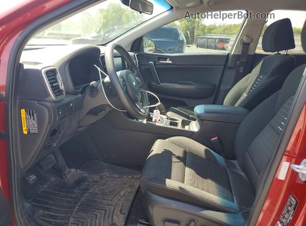 KNDPM3ACXK7591414 2019 KIA SPORTAGE Red Widok wnętrza z przodu