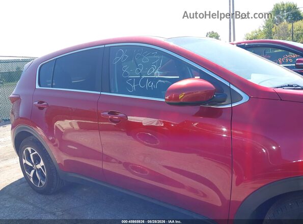 KNDPM3ACXN7003192 2022 KIA SPORTAGE Red Սարքավորումների վահանակի տեսք