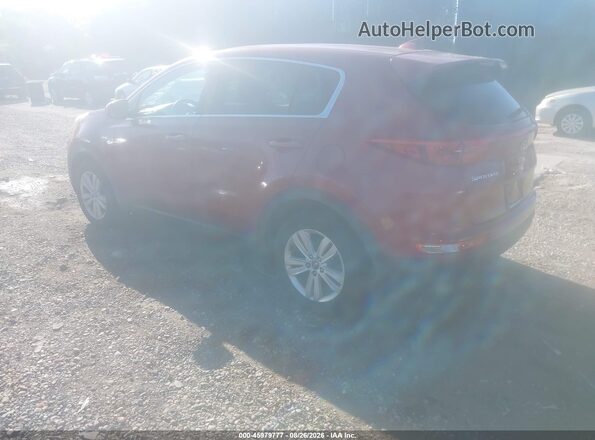 KNDPMCAC0H7115536 2017 KIA SPORTAGE Red Հետևի ձախ