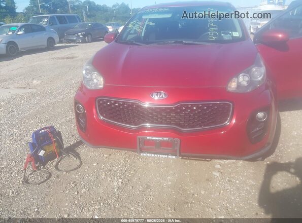 KNDPMCAC0H7115536 2017 KIA SPORTAGE Red Դիմացի տեսք