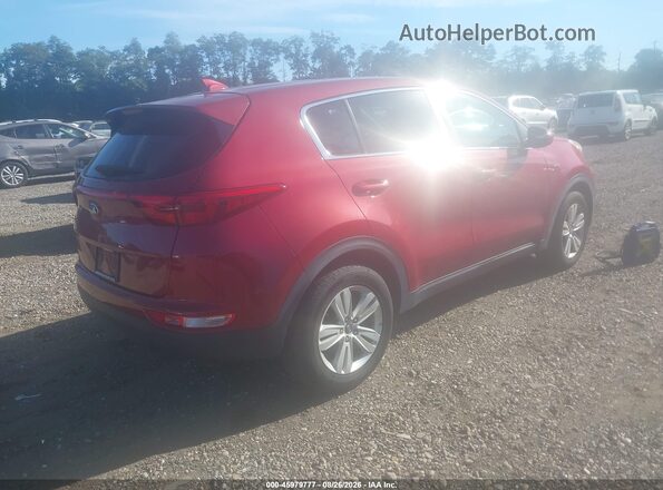KNDPMCAC0H7115536 2017 KIA SPORTAGE Red Հետևի աջ