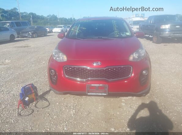 KNDPMCAC0H7115536 2017 KIA SPORTAGE Red Սարքավորումների վահանակի տեսք