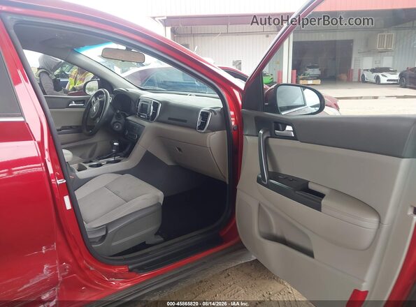 KNDPMCAC0H7273505 2017 KIA SPORTAGE Red Вид салону спереду