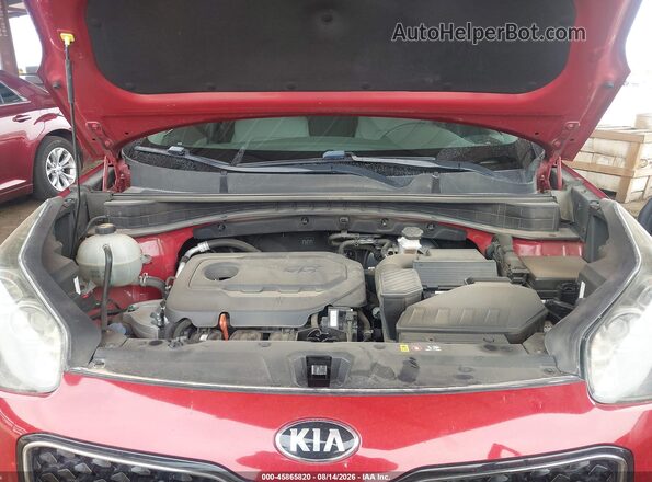 KNDPMCAC0H7273505 2017 KIA SPORTAGE Red Вид ззаду