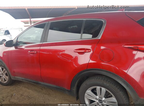 KNDPMCAC0H7273505 2017 KIA SPORTAGE Red Вид задньої частини салону