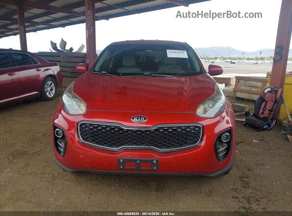 KNDPMCAC0H7273505 2017 KIA SPORTAGE Red Вид панелі приладів