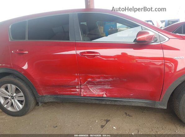 KNDPMCAC0H7273505 2017 KIA SPORTAGE Red Вид щитка приладів