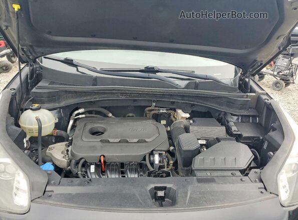 KNDPMCAC0H7277814 2017 KIA SPORTAGE Black Engine compartment view