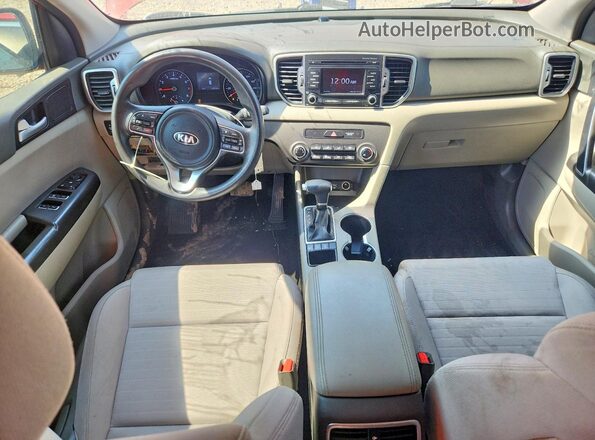 KNDPMCAC0J7406172 2018 KIA SPORTAGE Red Առջևի վահանակի տեսք
