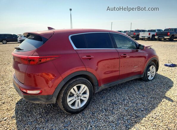 KNDPMCAC0J7406172 2018 KIA SPORTAGE Red Հետևի աջ