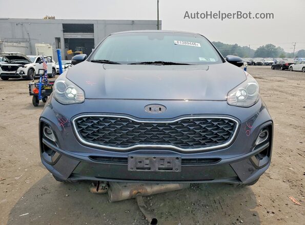 KNDPMCAC0M7886136 2021 KIA SPORTAGE Blue Front view