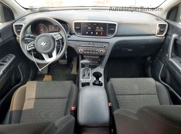 KNDPMCAC0M7886136 2021 KIA SPORTAGE Blue Dashboard view