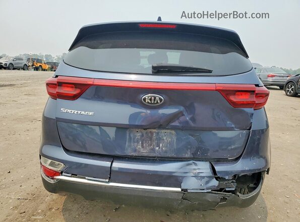 KNDPMCAC0M7886136 2021 KIA SPORTAGE Blue Rear view